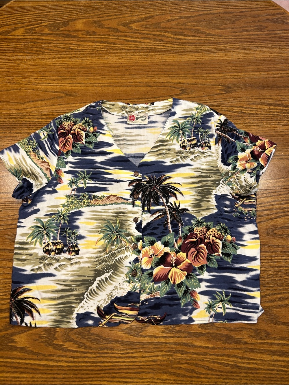 Hilo Hattie The Hawaiin Original Vintage Button Down Shirt